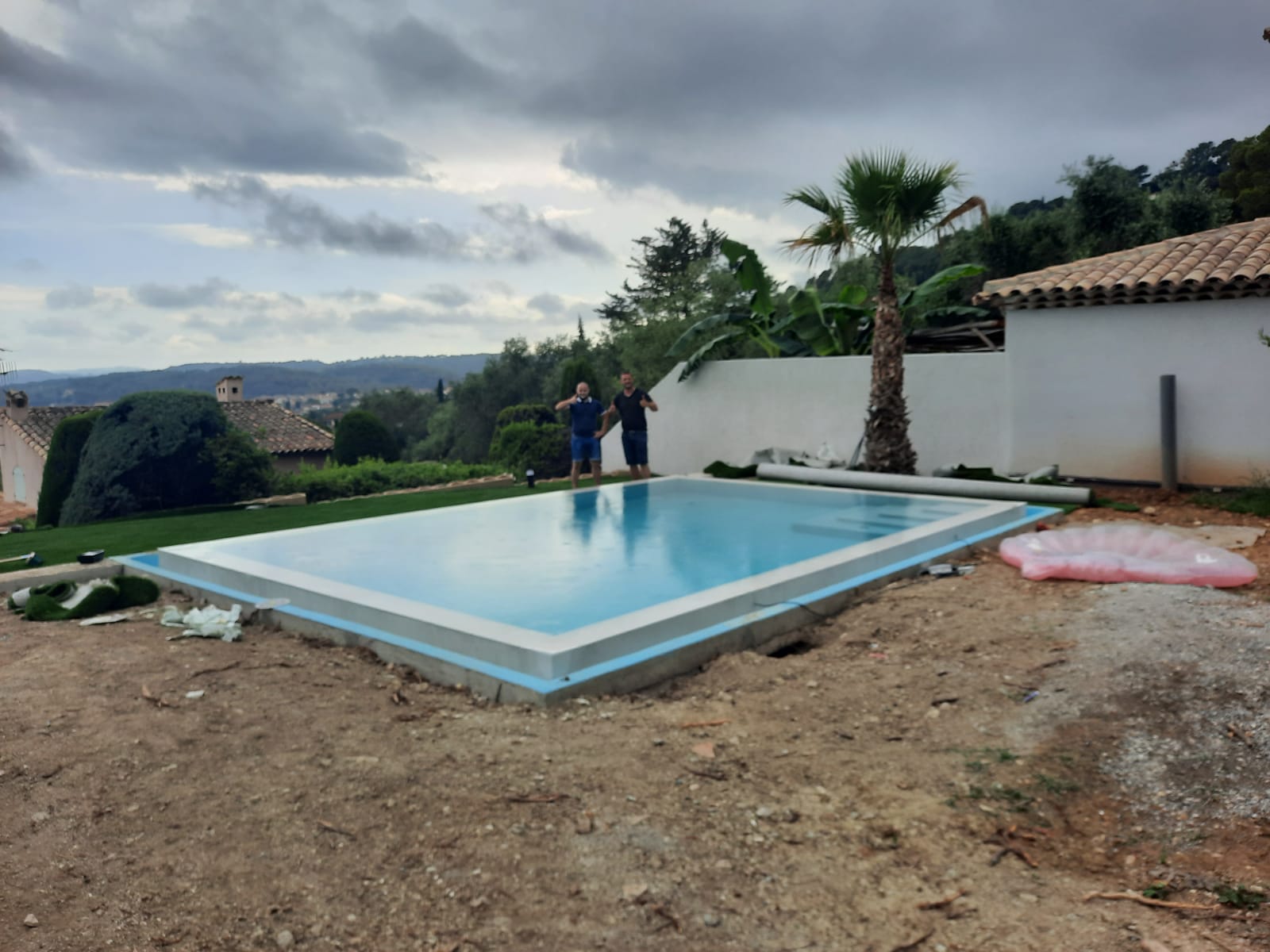 Teocarol Construction - Chantier piscine Alpes-Maritimes